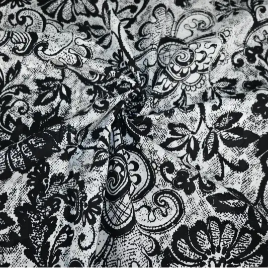 India Fabric for Crop Top Schiffli Synthetic Woven Fabric Cotton Printed color buy from India wholesaler bulk order at wholesale price free worldwide shipping Alibaba