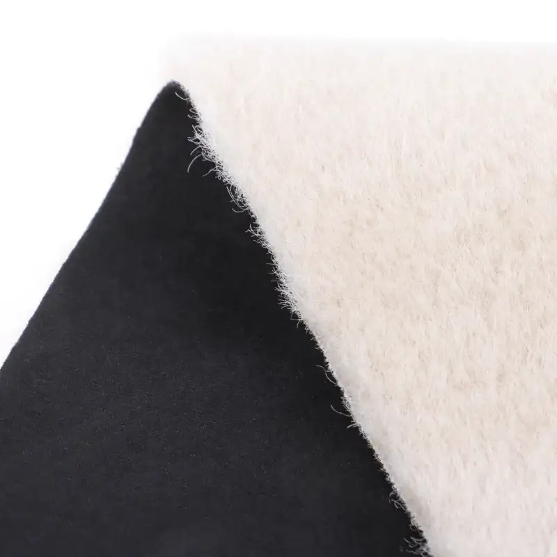 China Fabric  Weft Suede Knit Fabric Polyester Spandex Black color buy from China wholesaler bulk order at wholesale price free worldwide shipping Alibaba
