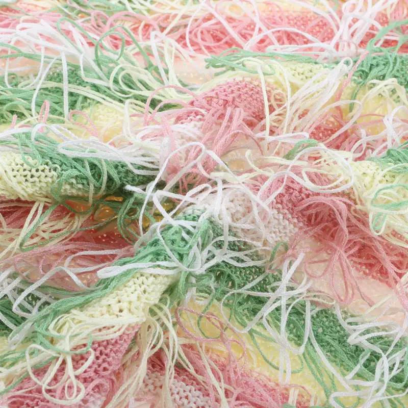 China Yarn for Ladies Vest (Sweater),Men’s Vest (Sweater),Open Cardigan (Sweater) Flat Tape Yarn Fancy Yarn Polyester Cotton apricot&pink&yellow&green color buy from China wholesaler bulk order at wholesale price free worldwide shipping Alibaba