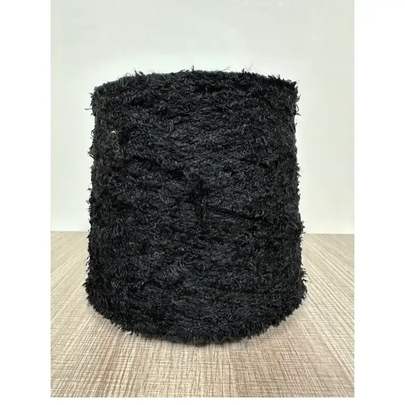 China Yarn for Knitted Jacket (Sweater),Round Neck Pullover (Sweater),Crew Neck Pullover (Sweater),Hoodie  (Sweater),Knitted Leggings (Sweater) Feather Yarn Fancy Yarn Acrylic Wool Polyamide 黑色 color buy from China wholesaler bulk order at wholesale price free worldwide shipping Alibaba