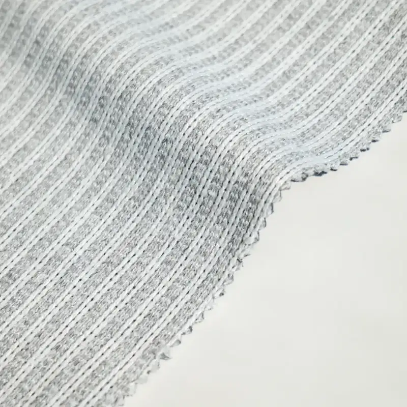 China Fabric for Overcoat Hacci Knit Fabric Polyester grey color buy from China wholesaler bulk order at wholesale price free worldwide shipping Alibaba