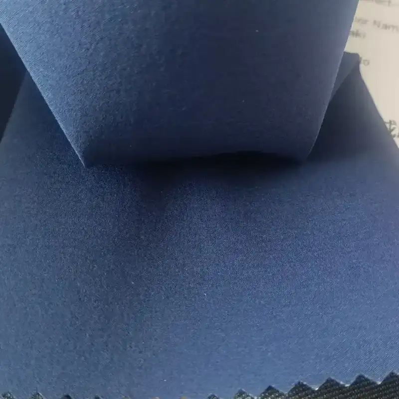 China Fabric for Jackets,Rain Coat Composite fabric Synthetic Woven Fabric Nylon Elastane navy color buy from China wholesaler bulk order at wholesale price free worldwide shipping Alibaba