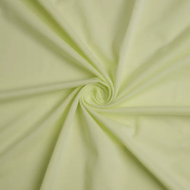 China Fabric for Polo Shirt,Tank Top,Lingerie,Jogger Single Jersey Knit Fabric Spandex Poly Lactic Acid（PLA) LightGreen color buy from China wholesaler bulk order at wholesale price free worldwide shipping Alibaba