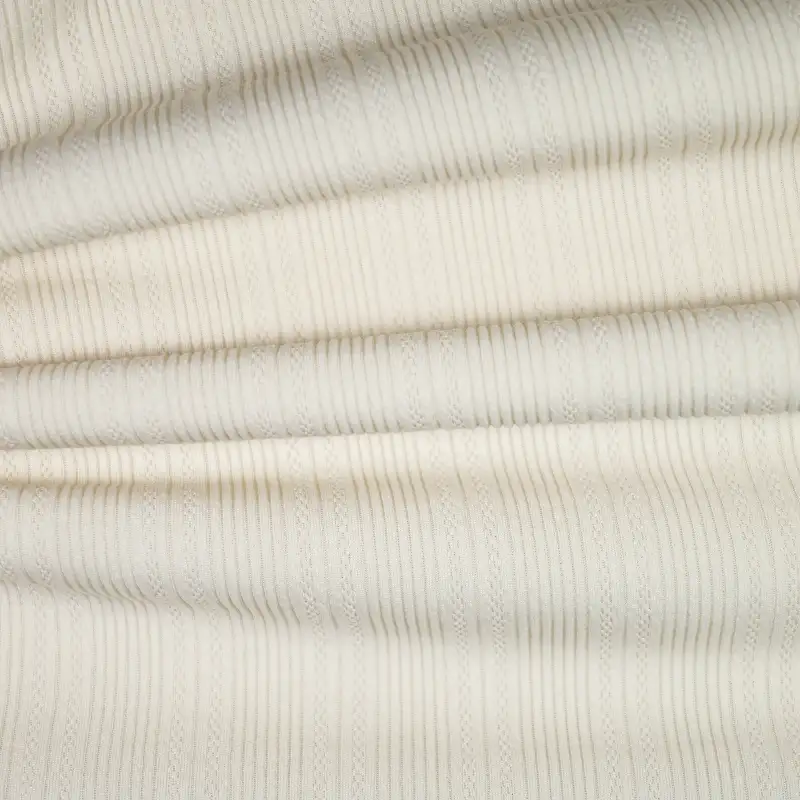 China Fabric for Pants,Hoodie,Over Shirt Jacquard Knit Fabric Polyester Spandex Beige color buy from China wholesaler bulk order at wholesale price free worldwide shipping Alibaba