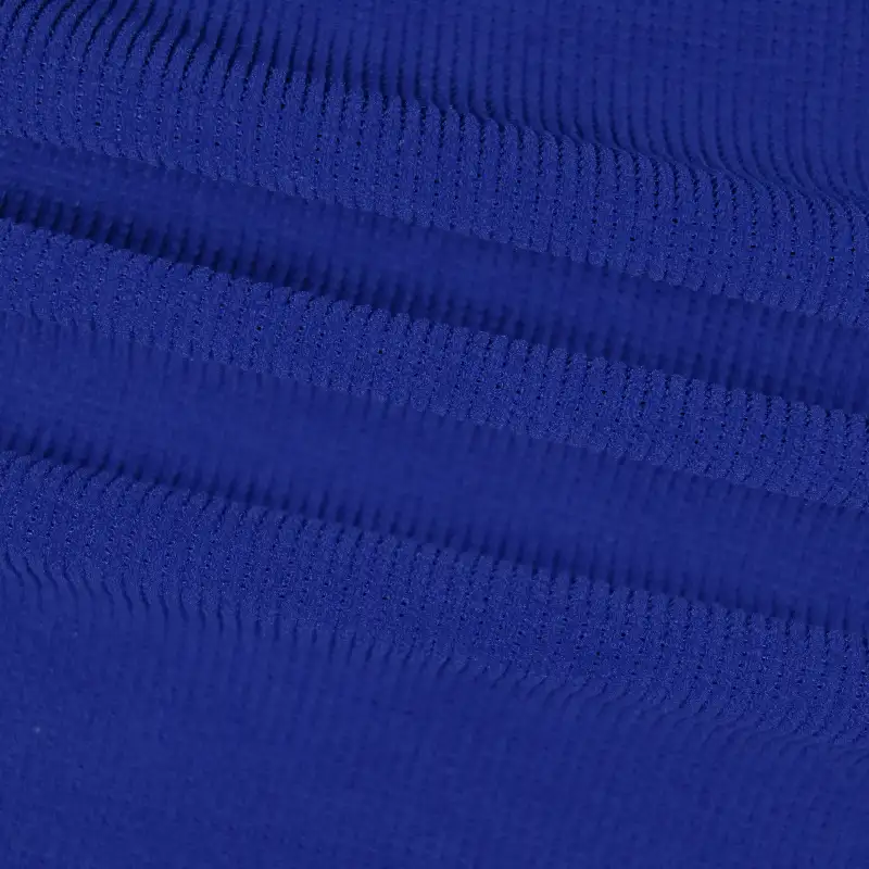 China Fabric for Shirt,Pants,Knitted Jacket (Sweater),Hoodie  (Sweater) Jacquard Knit Fabric Polyester Navy color buy from China wholesaler bulk order at wholesale price free worldwide shipping Alibaba