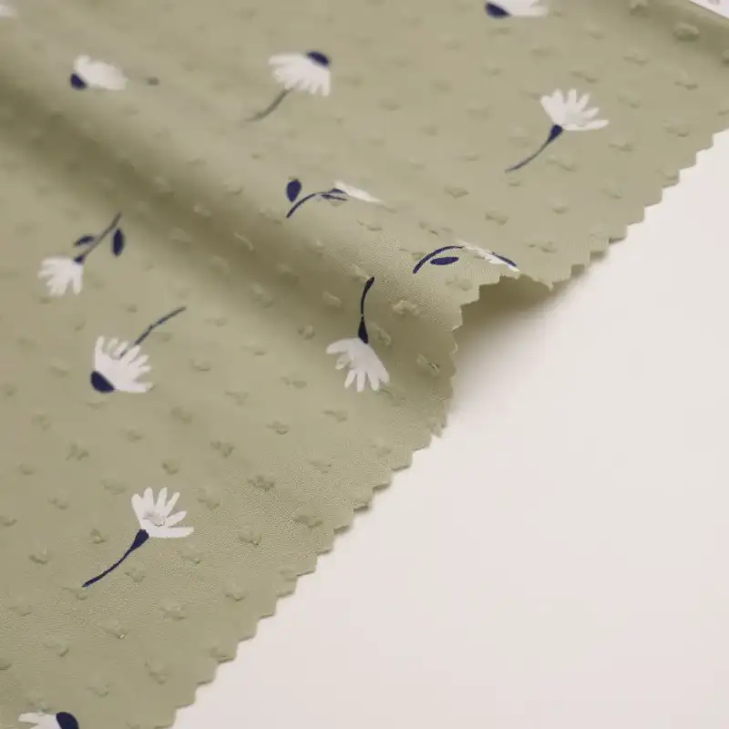 China Fabric for Blouse,Skirt,Shirt Long Sleeve Button (Sweater),Shirt Half Sleeve Button (Sweater),Over Shirt Cotton Dobby Natural Woven Fabric Cotton Print-Green color buy from China wholesaler bulk order at wholesale price free worldwide shipping Alibaba