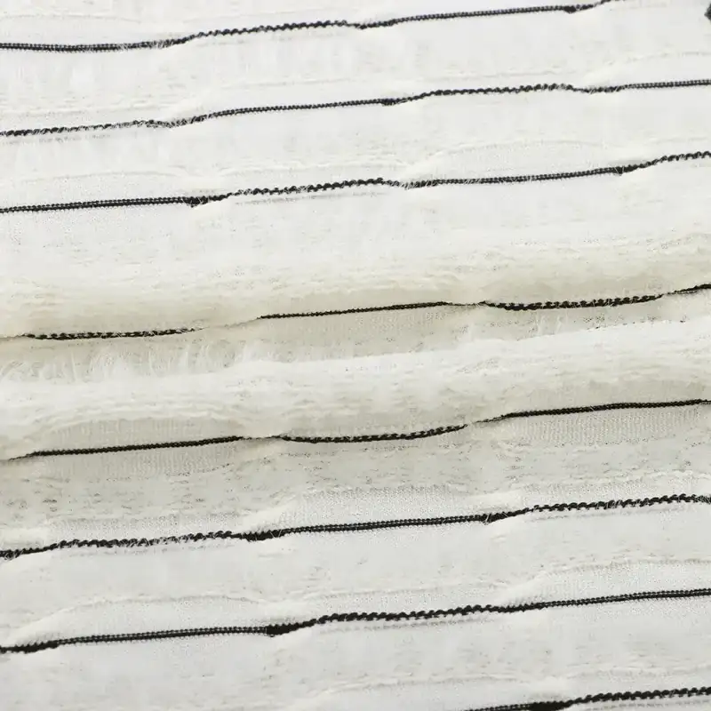China Fabric for Blouse,Dresses (Pullover) (Sweater) Tricot Knit Fabric Polyester Elastane creamy white color buy from China wholesaler bulk order at wholesale price free worldwide shipping Alibaba