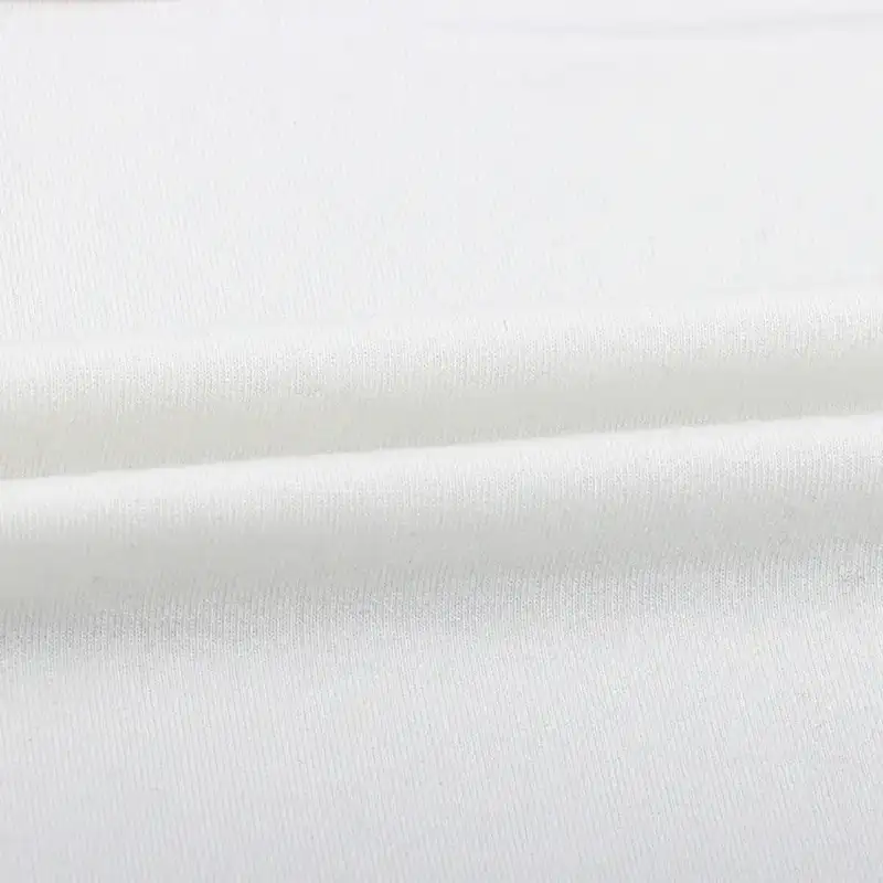 China Fabric for Blouse,Hoodie  (Sweater) French Terry Knit Fabric Polyester Elastane raw white color buy from China wholesaler bulk order at wholesale price free worldwide shipping Alibaba