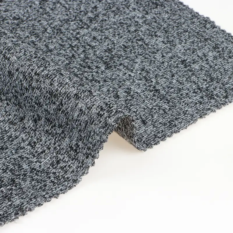 China Fabric for Hoodie,Loungewear,Sweatshirt Hacci Knit Fabric Polyester Rayon Spandex Grey color buy from China wholesaler bulk order at wholesale price free worldwide shipping Alibaba