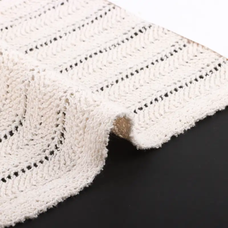 China Yarn for Ladies Vest (Sweater),Open Cardigan (Sweater),Shirt Long Sleeve Button (Sweater) Boucle Yarn Fancy Yarn BCI Cotton Recycled Polyester CREAM color buy from China wholesaler bulk order at wholesale price free worldwide shipping Alibaba