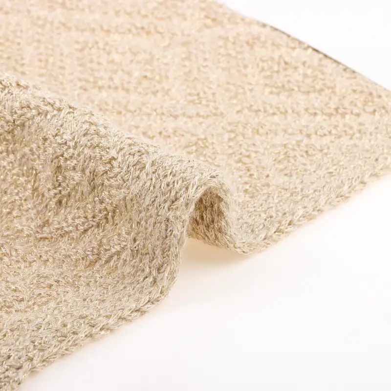China Yarn for Tank Top,Ladies Vest (Sweater),Open Cardigan (Sweater),Dresses (Cardigan Open) (Sweater) Tubular Tape Yarn Fancy Yarn Ecoteng Viscose Metal GOLD color buy from China wholesaler bulk order at wholesale price free worldwide shipping Alibaba