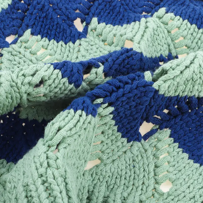 China Yarn for Open Cardigan (Sweater),Crew Neck Pullover (Sweater),Crop Top Pullover (Sweater),Hoodie  (Sweater) Tubular Tape Yarn Fancy Yarn BCI Cotton Blue- green color buy from China wholesaler bulk order at wholesale price free worldwide shipping Alibaba