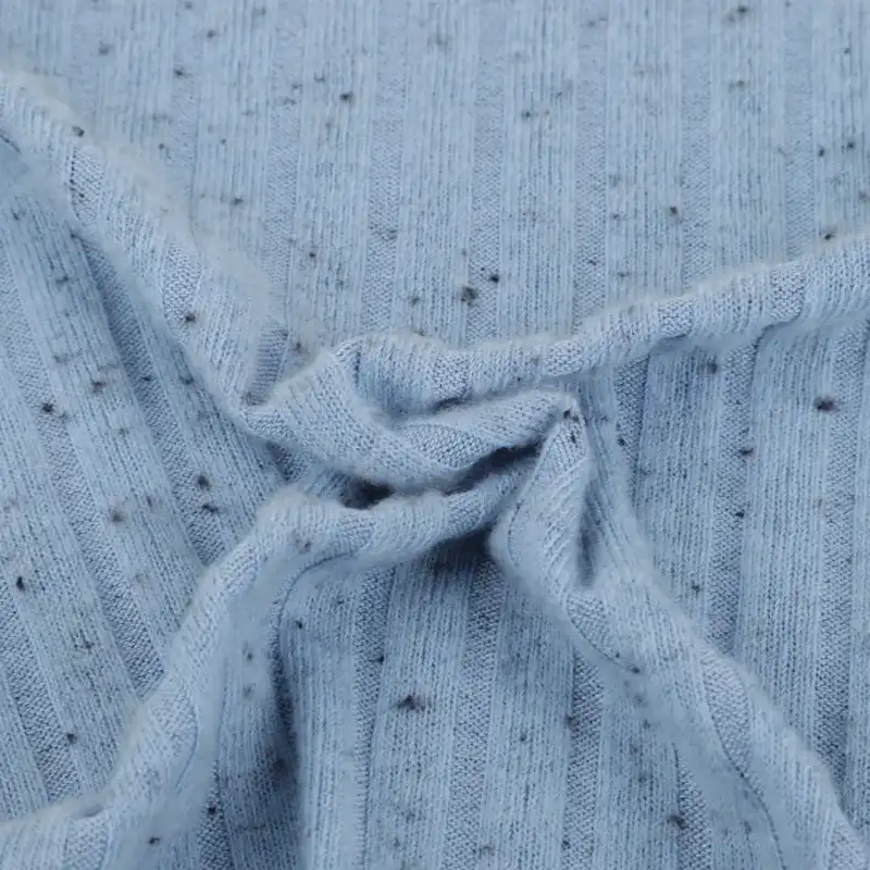 China Fabric for Tank Top,Ladies Vest (Sweater),Dresses (Pullover) (Sweater),Loungewear Rib Knit Fabric Polyester Rayon Spandex Blue color buy from China wholesaler bulk order at wholesale price free worldwide shipping Alibaba