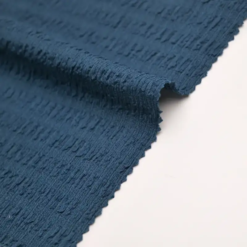 China Fabric for Tank Top,T-shirt (Sweater),Polo T-shirt (Sweater) Knit crepe Knit Fabric Polyester Spandex Dark green color buy from China wholesaler bulk order at wholesale price free worldwide shipping Alibaba