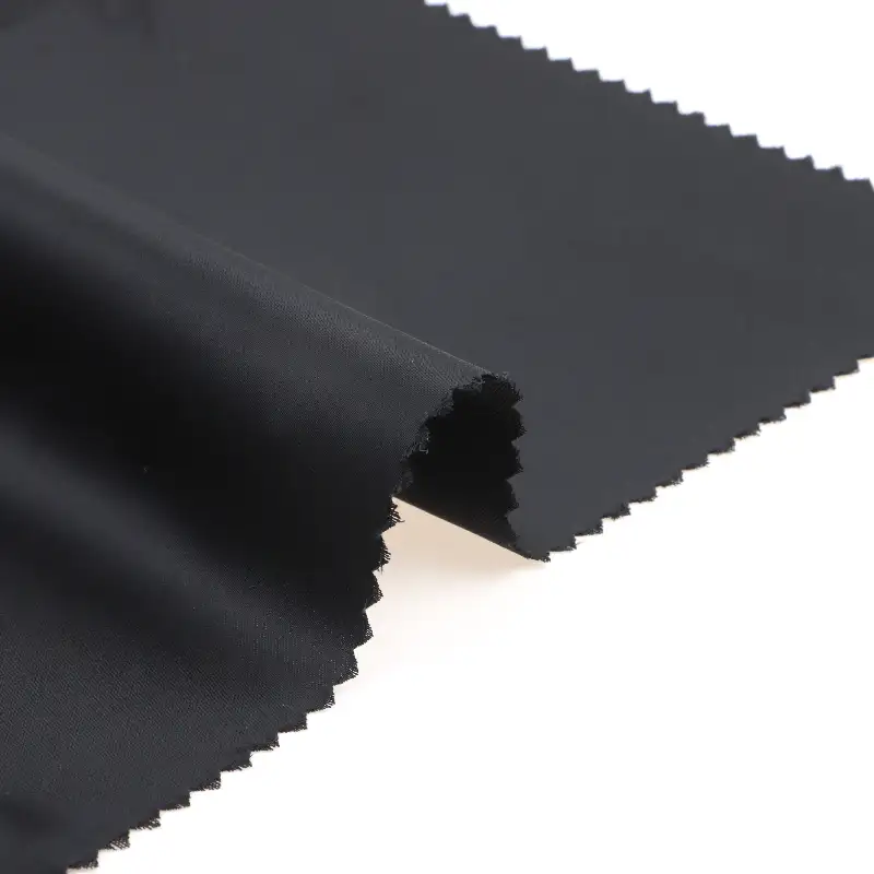 China Fabric for Pants Polyester Satin Synthetic Woven Fabric Polyester BLACK color buy from China wholesaler bulk order at wholesale price free worldwide shipping Alibaba