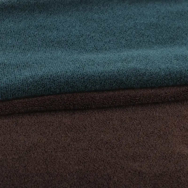 China Fabric for T-Shirt,Shorts Towel Fabric Knit Fabric Polyester Viscose Polyamide Green、Brown color buy from China wholesaler bulk order at wholesale price free worldwide shipping Alibaba