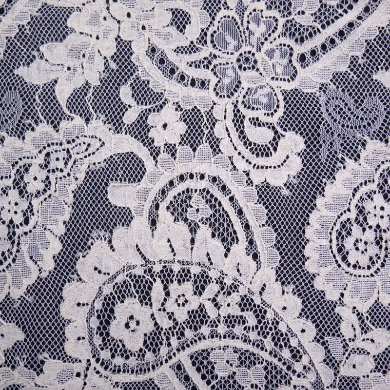 China Fabric for Skirt Lace Knit Fabric Cotton Nylon White color buy from China wholesaler bulk order at wholesale price free worldwide shipping Alibaba