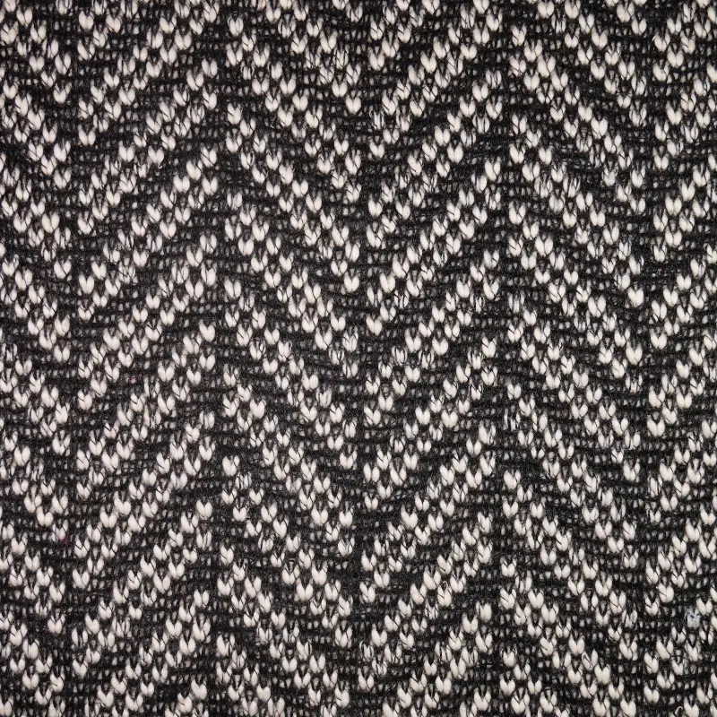 China Fabric for Open Cardigan (Sweater),Full-Zipper Cardigan (Sweater),Dresses (Cardigan Button) (Sweater) Jacquard Knit Fabric Cotton Polyester Black color buy from China wholesaler bulk order at wholesale price free worldwide shipping Alibaba