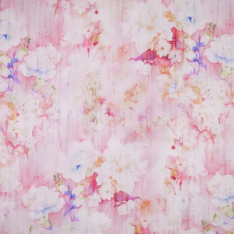 China Fabric for Shirt,Skirt,Dresses (Pullover) (Sweater) Rayon Crepe Natural Woven Fabric Nylon Rayon Pink color buy from China wholesaler bulk order at wholesale price free worldwide shipping Alibaba