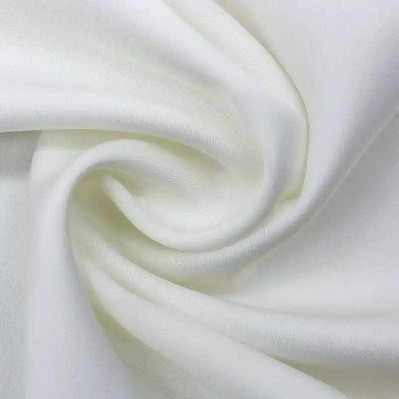 China Fabric for Blouse,Pajamas Bengaline Synthetic Woven Fabric Polyester Spandex white color buy from China wholesaler bulk order at wholesale price free worldwide shipping Alibaba