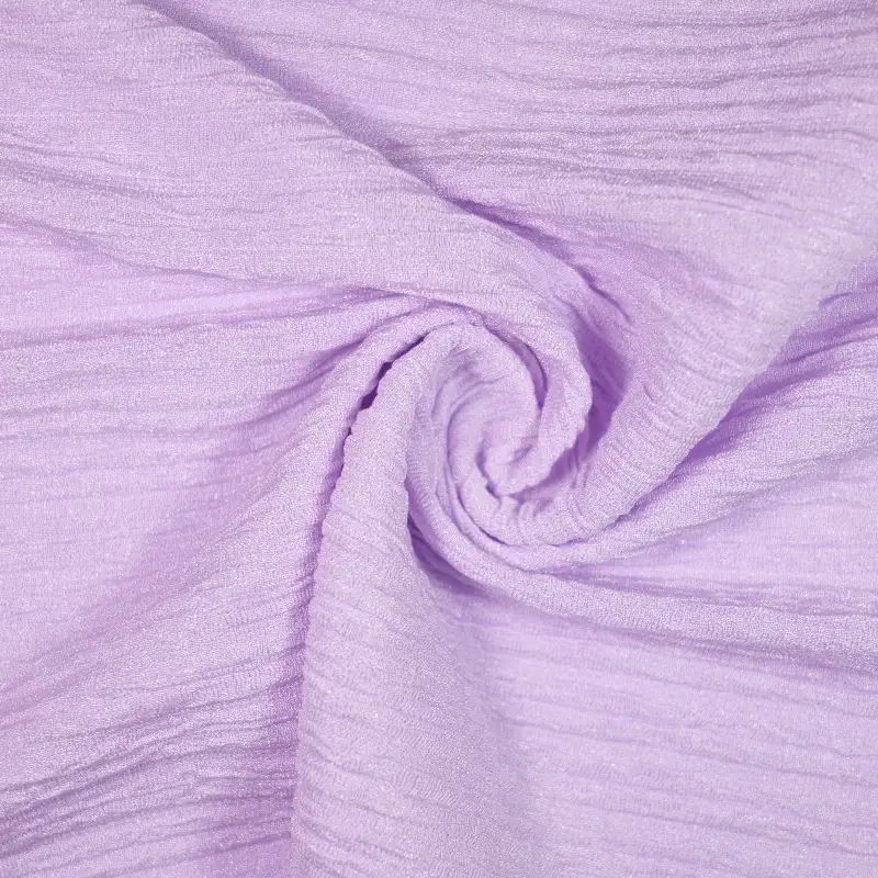 China Fabric for Shirt,Pants,Crop Top Crepe Knit Fabric Polyester Spandex light purple color buy from China wholesaler bulk order at wholesale price free worldwide shipping Alibaba
