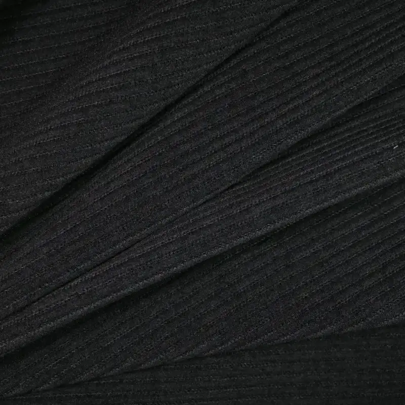 China Fabric for Pants,Blazer,Knitted Trousers (Sweater) knitted Corduroy Knit Fabric Spandex Polyester black color buy from China wholesaler bulk order at wholesale price free worldwide shipping Alibaba