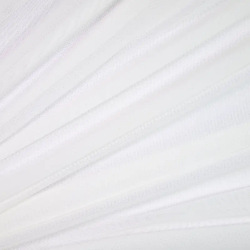 China Fabric for Interlining Mesh Knit Fabric Polyester Spandex White color buy from China wholesaler bulk order at wholesale price free worldwide shipping Alibaba