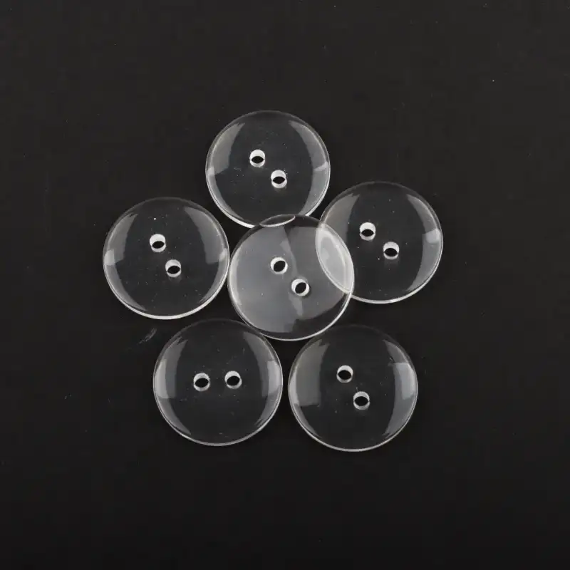Transparent 2 holes Plastic Button for Overcoat buy garments accessories in bulk from China wholesaler at wholesale price free worldwide shipping Alibaba