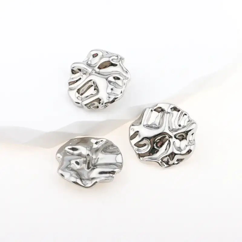 Silver 1 holes Metal Button for Trench Coat buy garments accessories in bulk from China wholesaler at wholesale price free worldwide shipping Alibaba