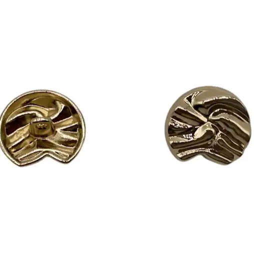 Gold 1 holes Metal Button for Jackets buy garments accessories in bulk from China wholesaler at wholesale price free worldwide shipping Alibaba