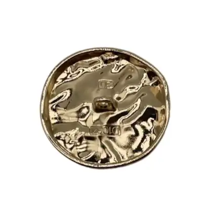 Gold 1 holes Metal Button for Jackets buy garments accessories in bulk from China wholesaler at wholesale price free worldwide shipping Alibaba