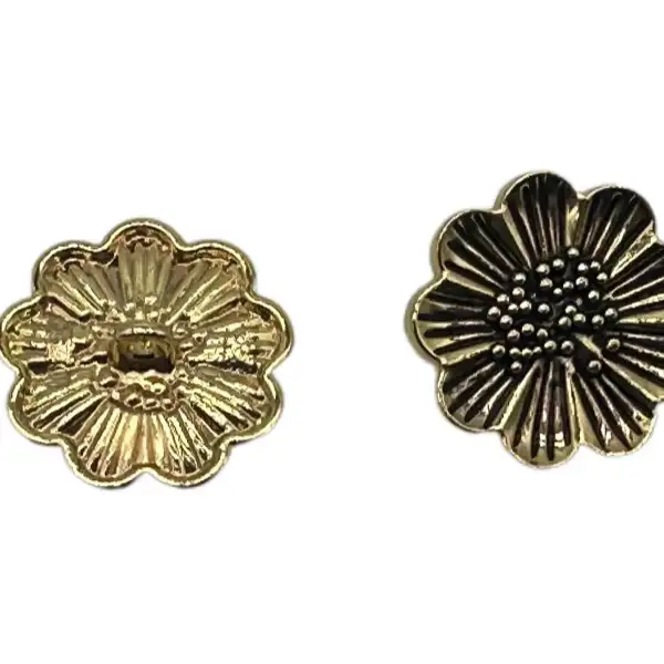 Gold 1 holes Metal Button for Jackets buy garments accessories in bulk from China wholesaler at wholesale price free worldwide shipping Alibaba