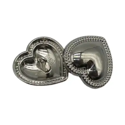 Silver 1 holes Metal Button for Jackets buy garments accessories in bulk from China wholesaler at wholesale price free worldwide shipping Alibaba