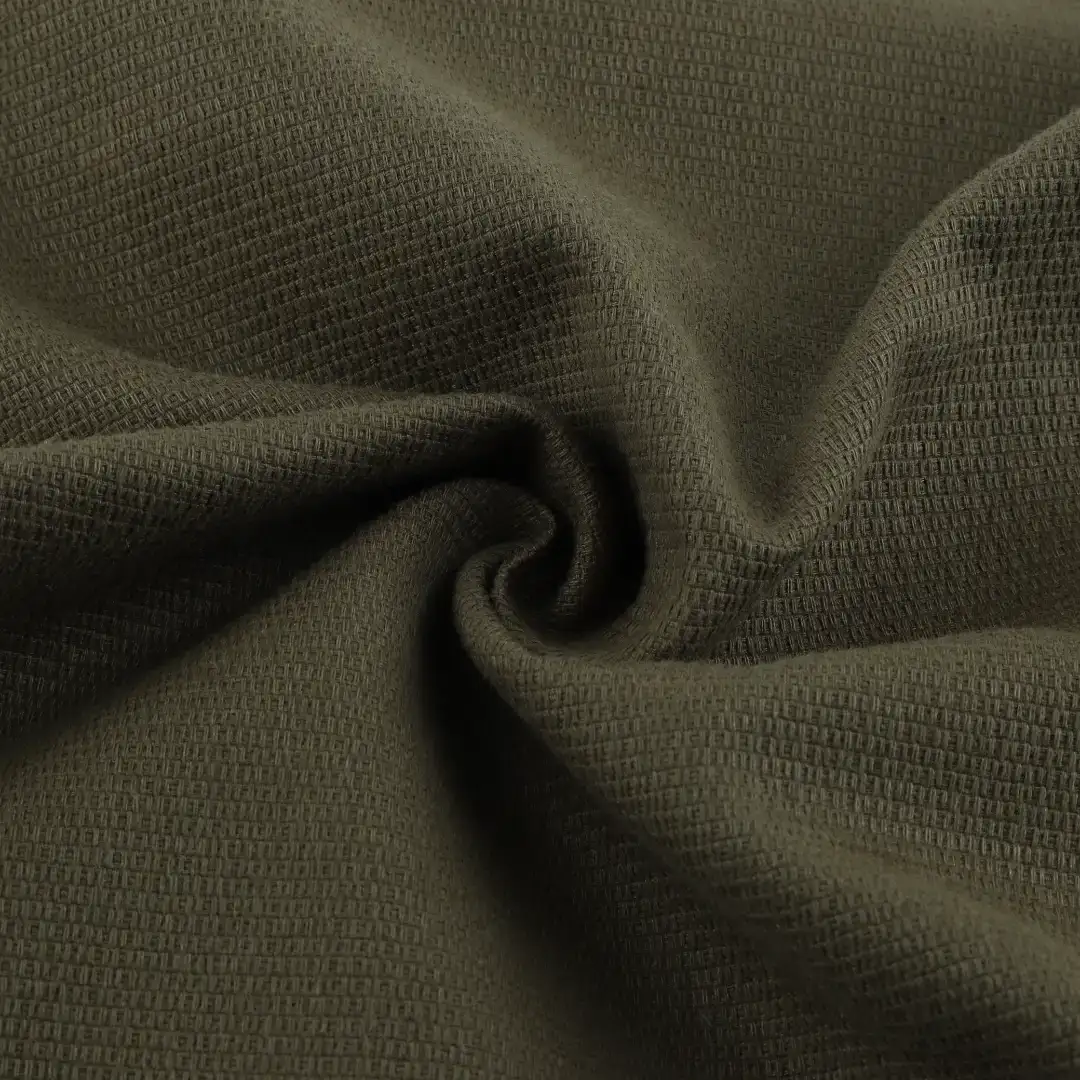 Bangladesh Fabric for Shirt,Crop Top,Skirt Cotton Dobby Natural Woven Fabric Cotton Olive Green color buy from Bangladesh wholesaler bulk order at wholesale price free worldwide shipping Alibaba