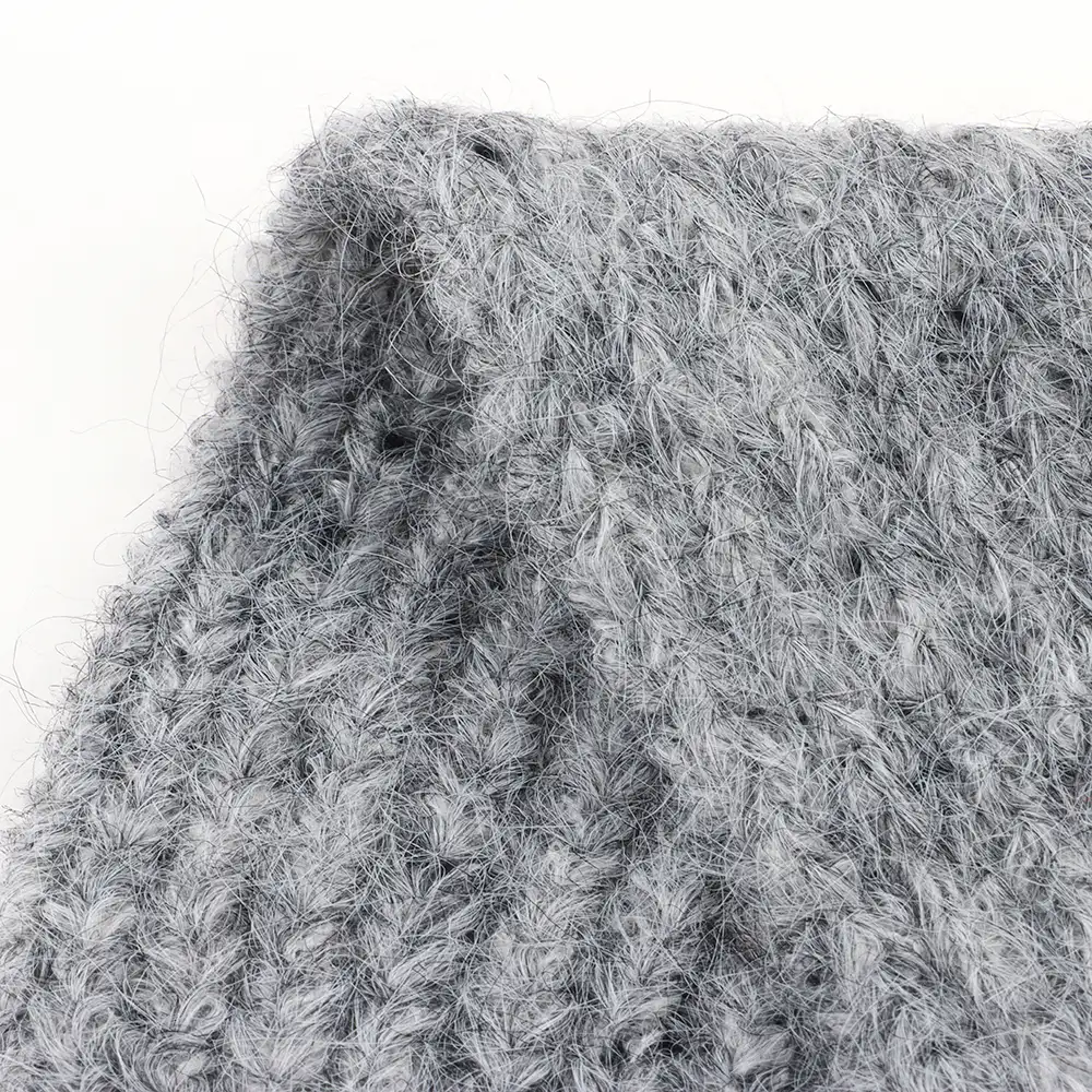 China Yarn for Polo T-shirt (Sweater),Crew Neck Pullover (Sweater),Half-Zipper Cardigan (Sweater) Mossy Yarn Fancy Yarn Recycled Polyester Polyester Nylon Acrylic Wool Spandex grey color buy from China wholesaler bulk order at wholesale price free worldwide shipping Alibaba