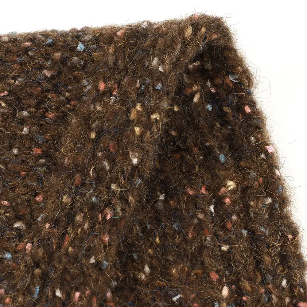 China Yarn for Polo T-shirt (Sweater),Crew Neck Pullover (Sweater),Half-Zipper Cardigan (Sweater) Mossy Yarn Fancy Yarn Polyester Acrylic Wool brown color buy from China wholesaler bulk order at wholesale price free worldwide shipping Alibaba