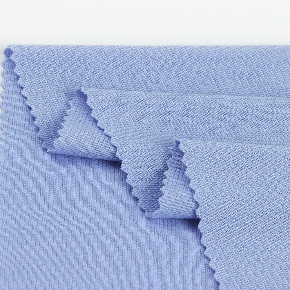 China Fabric for Jogger,Loungewear,Sweatshirt French Terry Knit Fabric Polyester Rayon Blue color buy from China wholesaler bulk order at wholesale price free worldwide shipping Alibaba