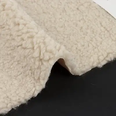 China Fabric for Hoodie,Sweatshirt Fleece Knit Fabric Polyester Beige color buy from China wholesaler bulk order at wholesale price free worldwide shipping Alibaba