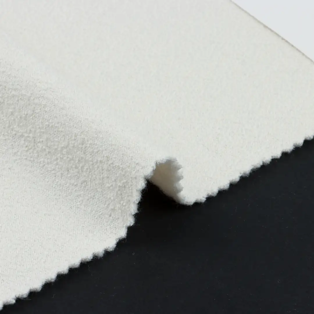 off-white color 100 cotton fleece fabric fleece knit fabric sweatshirt fleece fabric fleece fabric for winter
