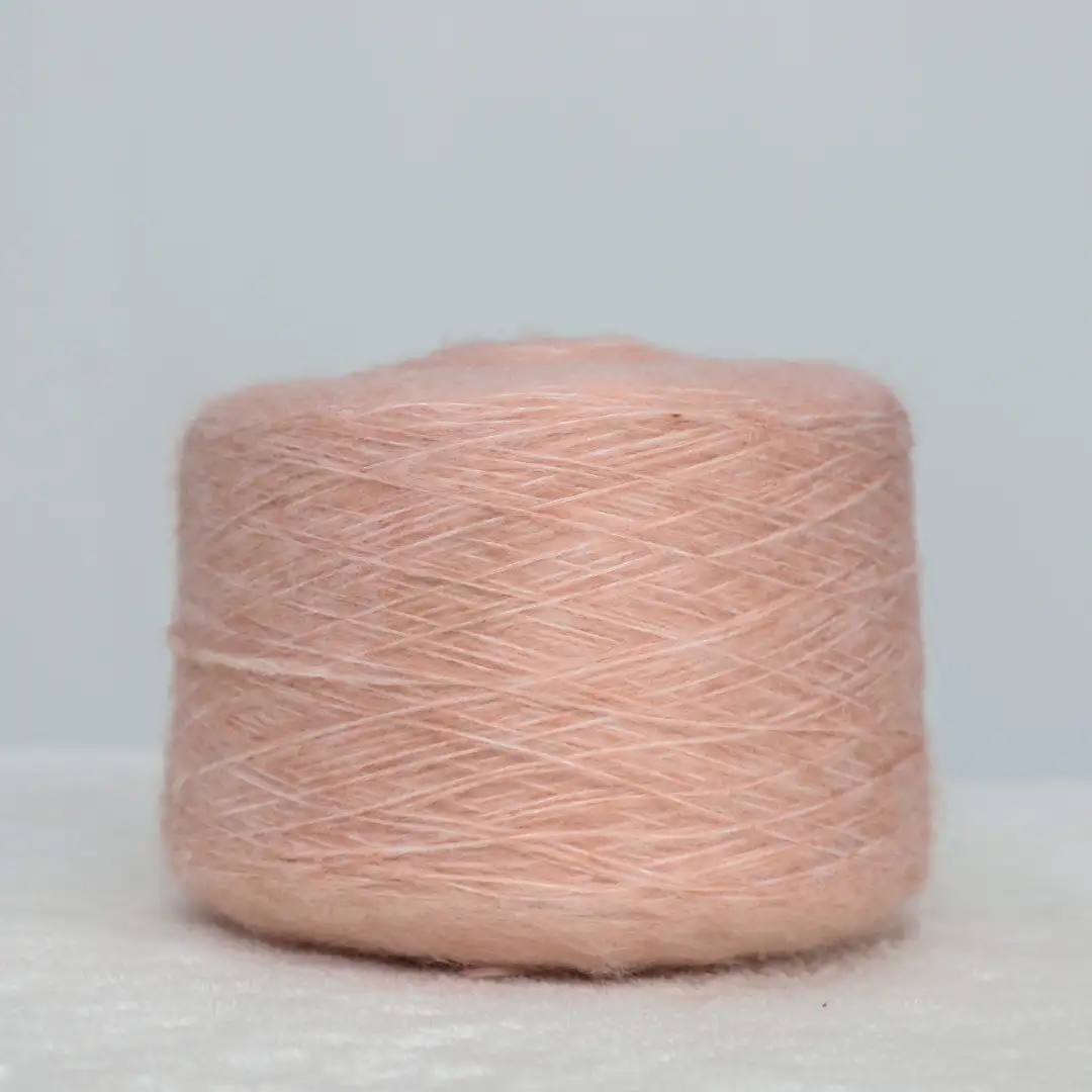 China Yarn for Knitted Leggings (Sweater),Knitted Trousers (Sweater),Women's Pants (Sweater) Air Spun Yarn Fancy Yarn Acrylic Recycled Polyester Pink color buy from China wholesaler bulk order at wholesale price free worldwide shipping Alibaba