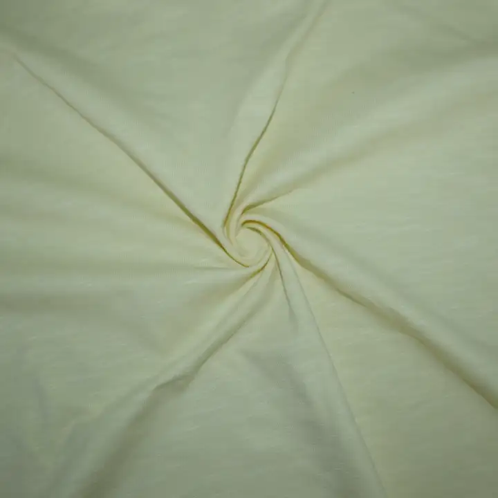 India Fabric for Shirt,Blouse,Crop Top Cotton Slub Natural Woven Fabric Cotton Spandex Yellow color buy from India wholesaler bulk order at wholesale price free worldwide shipping Alibaba