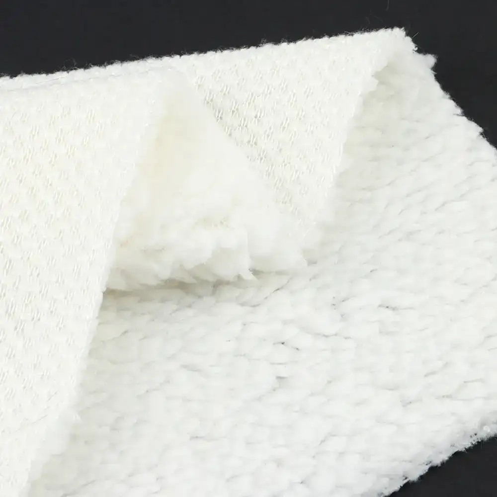 China Fabric for Hoodie,Sweatshirt Fleece Knit Fabric Polyester White color buy from China wholesaler bulk order at wholesale price free worldwide shipping Alibaba