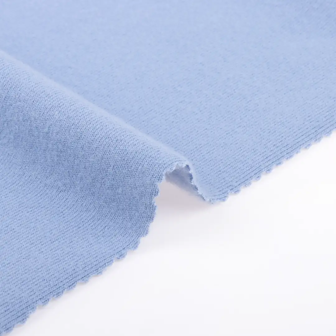 China Fabric for Jogger,Loungewear,Sweatshirt French Terry Knit Fabric Polyester Rayon Spandex Blue color buy from China wholesaler bulk order at wholesale price free worldwide shipping Alibaba