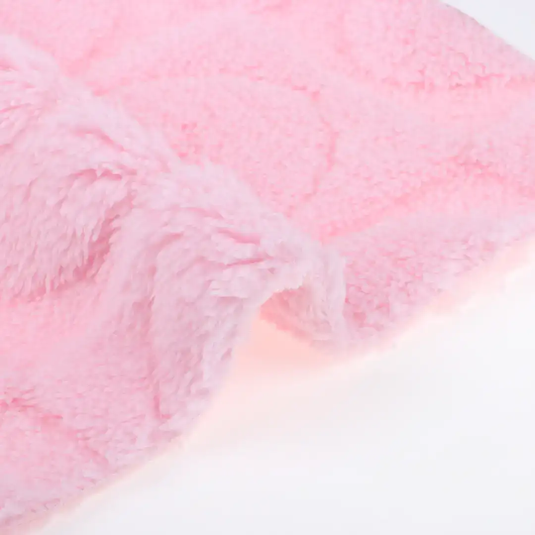 China Fabric for Pajamas Fleece Knit Fabric Polyester Pink color buy from China wholesaler bulk order at wholesale price free worldwide shipping Alibaba