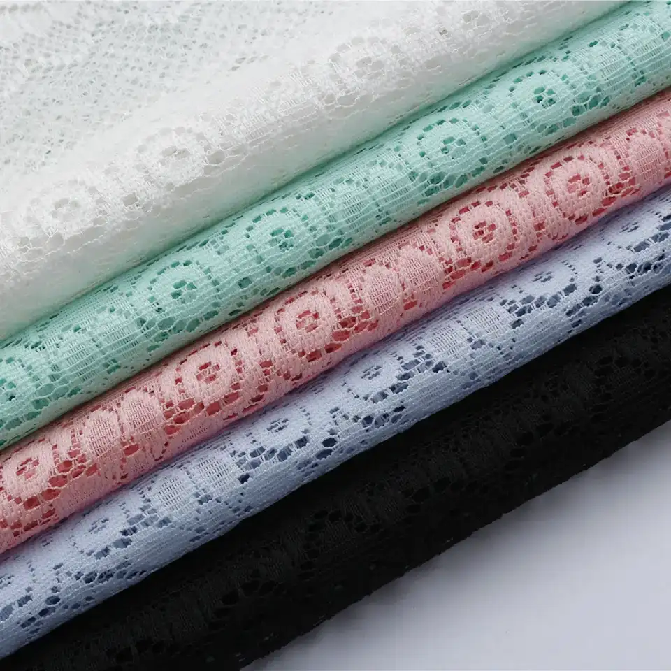 China Fabric for Skirt Lace Knit Fabric Polyester black color buy from China wholesaler bulk order at wholesale price free worldwide shipping Alibaba