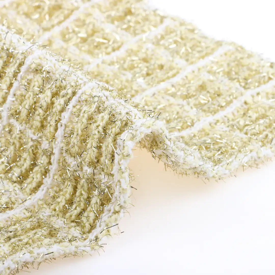 China Yarn for Ladies Vest (Sweater),Men’s Vest (Sweater),Open Cardigan (Sweater) Feather Yarn Fancy Yarn Cotton Nylon light yellow&off white&golden color buy from China wholesaler bulk order at wholesale price free worldwide shipping Alibaba