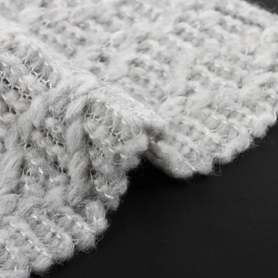 China Yarn for Knitted Jacket (Sweater),Round Neck Pullover (Sweater),Crew Neck Pullover (Sweater),Crop Top Pullover (Sweater) Air Spun Yarn Fancy Yarn Polyester Recycled Polyester gray color buy from China wholesaler bulk order at wholesale price free worldwide shipping Alibaba