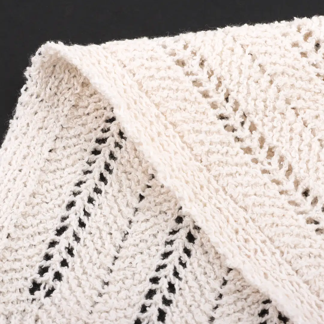 China Yarn for Ladies Vest (Sweater),Open Cardigan (Sweater),Shirt Long Sleeve Button (Sweater) Boucle Yarn Fancy Yarn BCI Cotton Recycled Polyester CREAM color buy from China wholesaler bulk order at wholesale price free worldwide shipping Alibaba