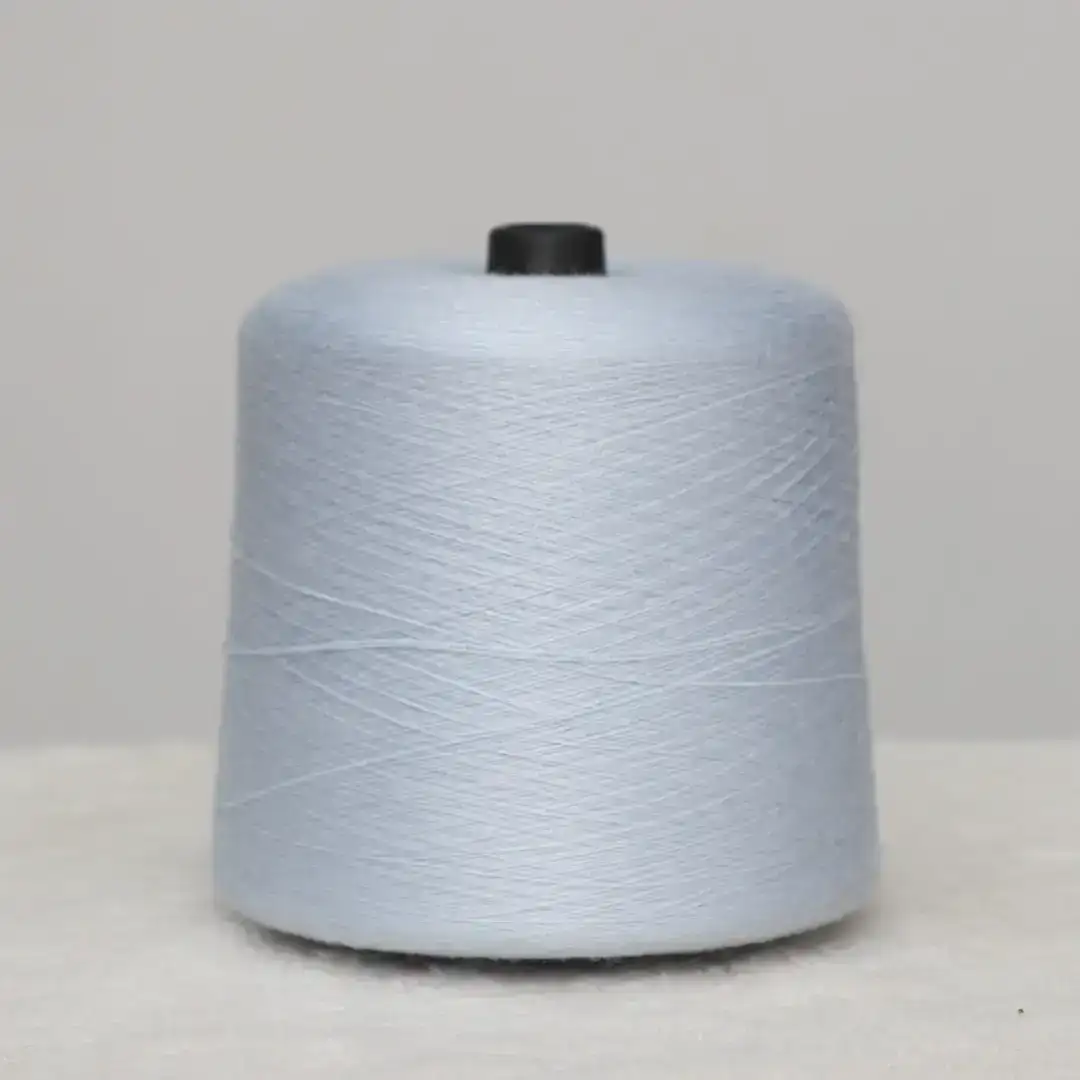 China Yarn for Open Cardigan (Sweater),Full-Zipper Cardigan (Sweater),Knitted Jacket (Sweater),Round Neck Pullover (Sweater) Core Spun Yarn Regular Yarn Rayon Polyester Nylon Blue color buy from China wholesaler bulk order at wholesale price free worldwide shipping Alibaba