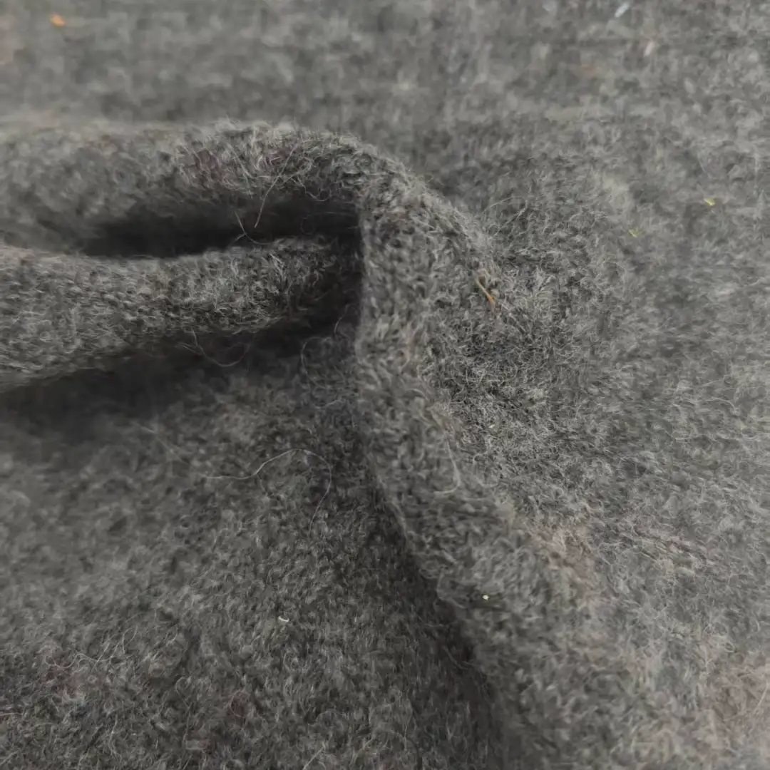 China Yarn for Hoodie,Open Cardigan (Sweater),Round Neck Pullover (Sweater),Kids Crew-Neck Cardigan (Sweater) Mossy Yarn Fancy Yarn Alpaca Wool Nylon Spandex Dark grey color buy from China wholesaler bulk order at wholesale price free worldwide shipping Alibaba